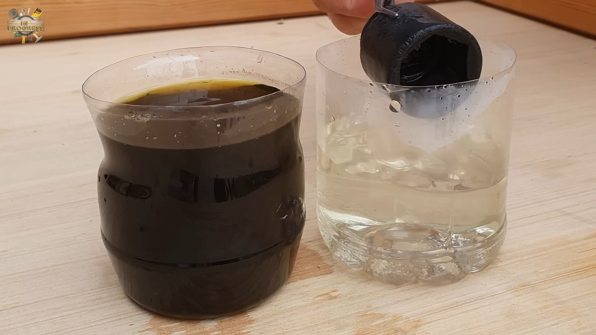 Salz und Wasserstoffperoxid Mischung