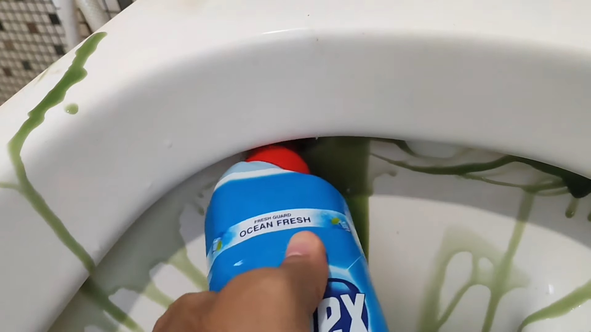 Toilette reinigen Domex