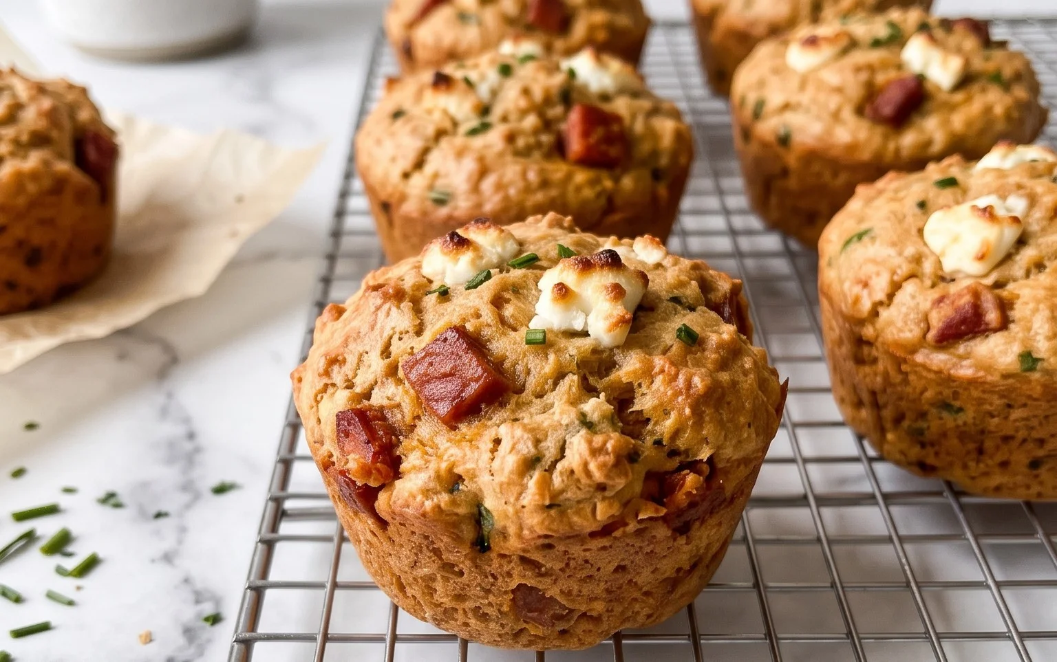 Muffins au beef chorizo et chèvre : recette facile et rapide