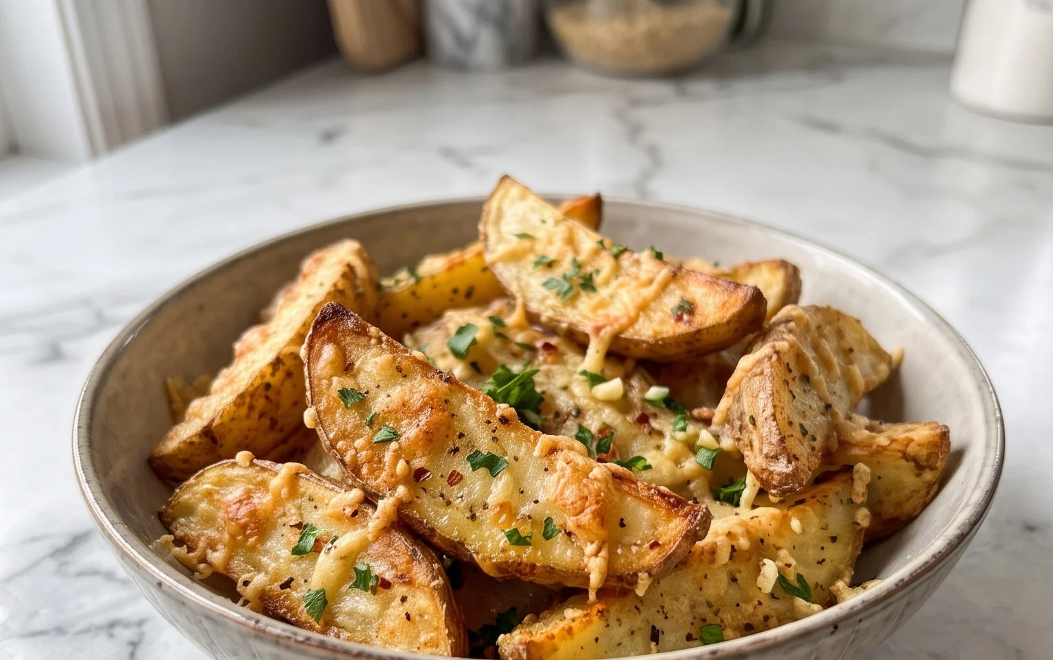 Pommes de Terre Parmesan Airfryer: Croustillantes et Moelleuses