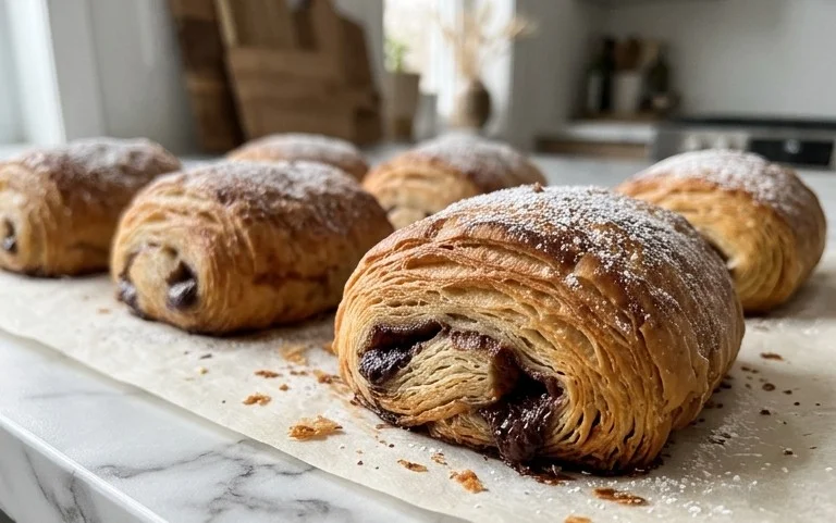 Pains feuilletés au chocolat : recette facile